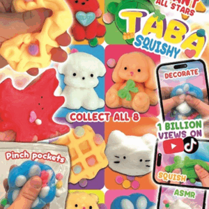 LOT 100 CAPSULES TABA SQUISHY 50mm