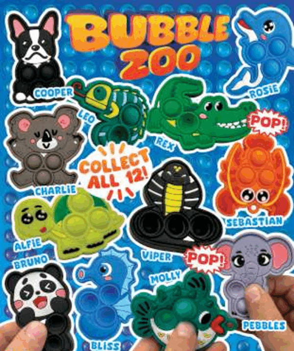 LOT 100 CAPSULES BUBBLE ZOO 50mm
