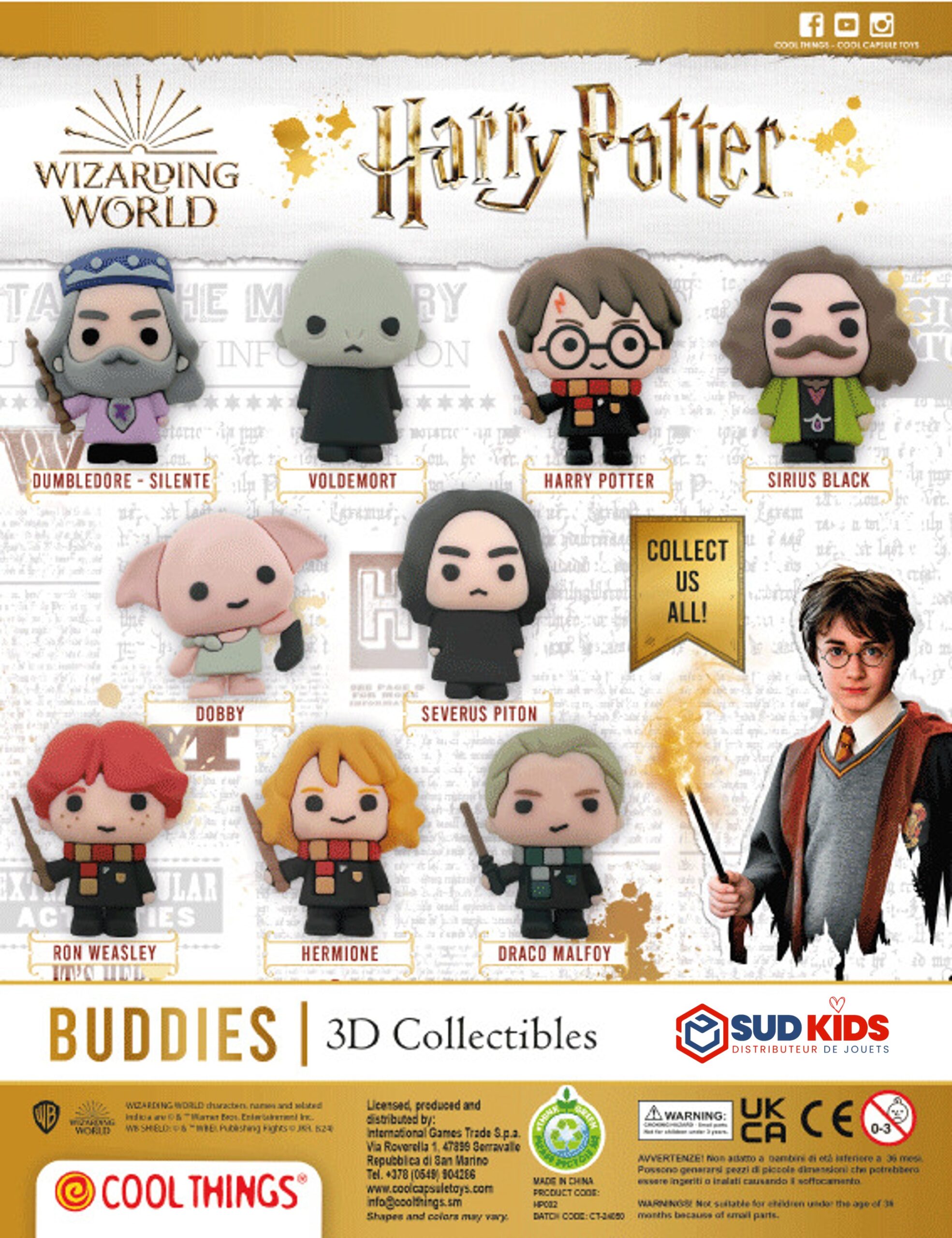 Capsules jouets 65mm "Harry Potter"