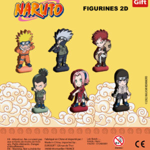 LOT 100 CAPSULES NARUTO 2D 50mm