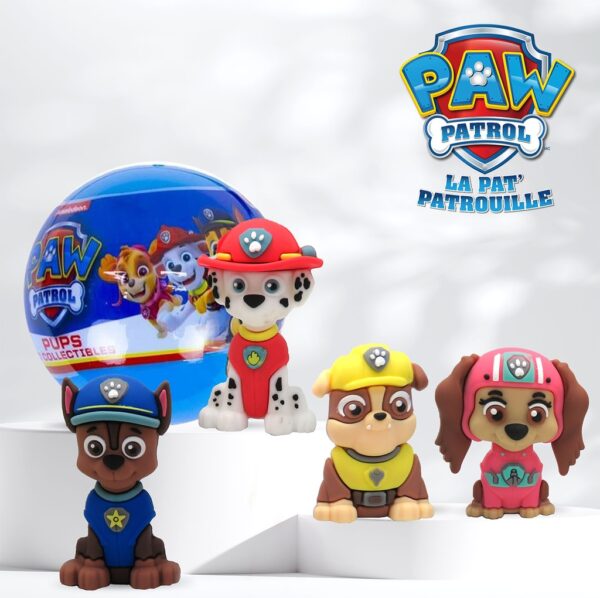 LOT 100 CAPSULES PAT PATROUILLE PUPS 65mm