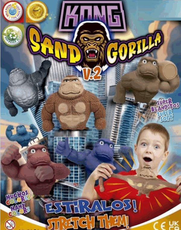LOT 100 CAPSULES SAND GORILLA 65mm