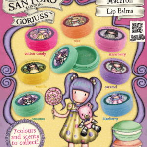 LOT 100 CAPSULES "BAUMES A LEVRES SANTORO GORJUSS MACARON" 65mm