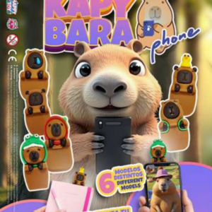 LOT 100 CAPSULES "KAPY BARA PHONE" 60mm