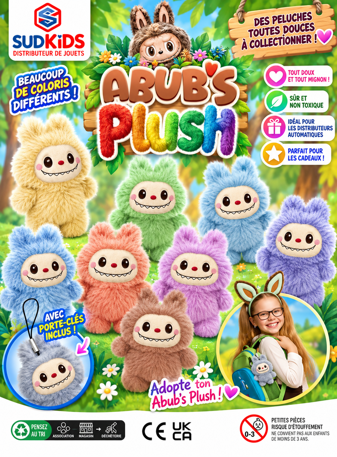 Capsules peluches "ABUB'S PLUSH" 65mm