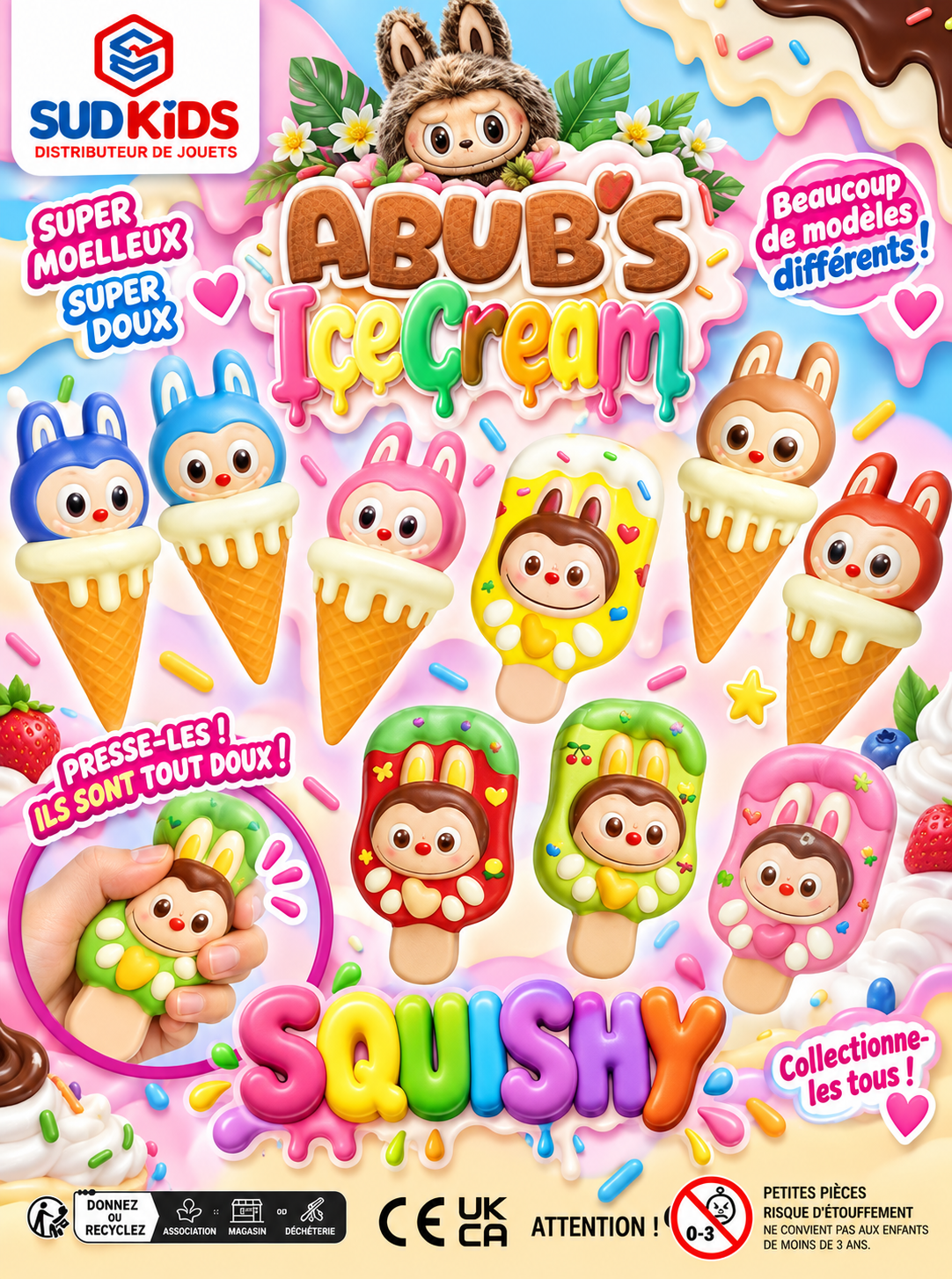 Capsules jouets 65mm - "Abub's IceCream"
