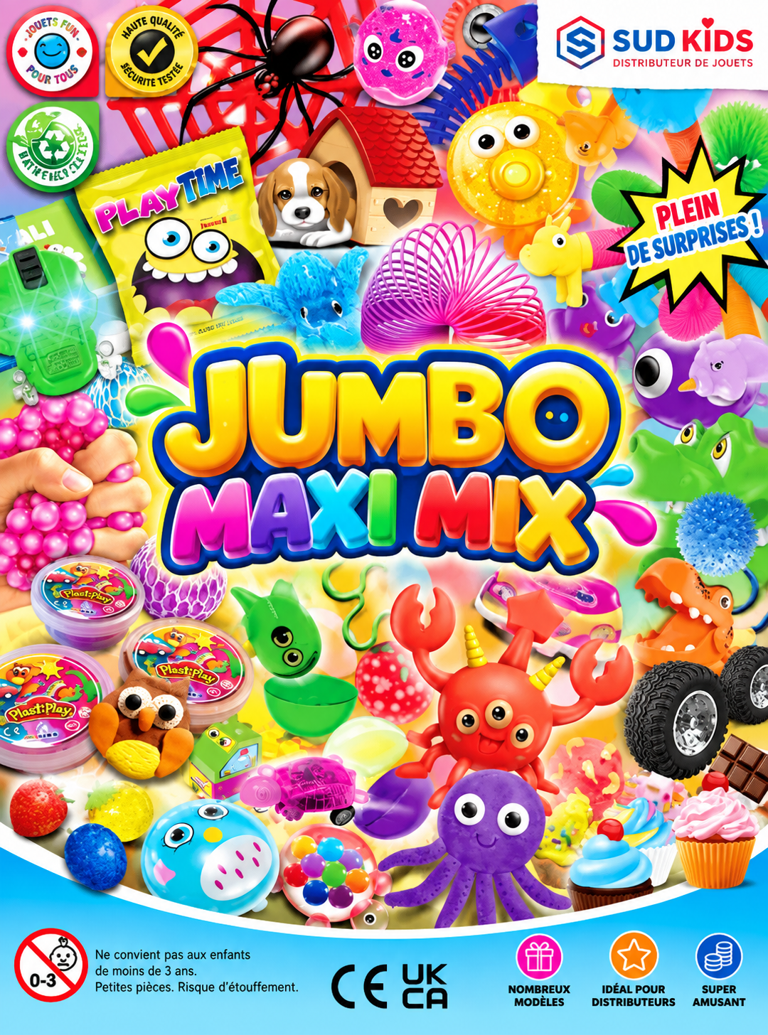 Capsules jouets 90mm - "Jumbo Maxi Mix"