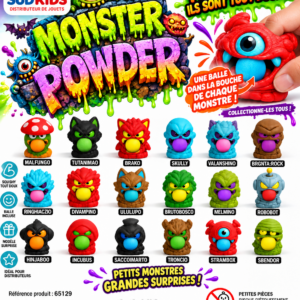 Capsules jouets 65mm "Monster Powder"