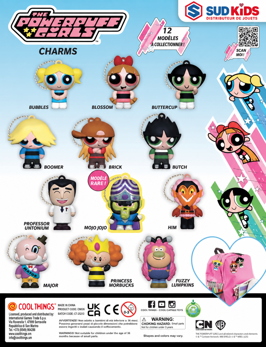 Capsules jouets 65mm "Powerpuff Girls"