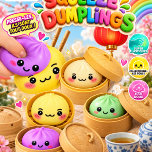 Capsules jouets 60mm - "SQUEEZE DUMPLINGS"