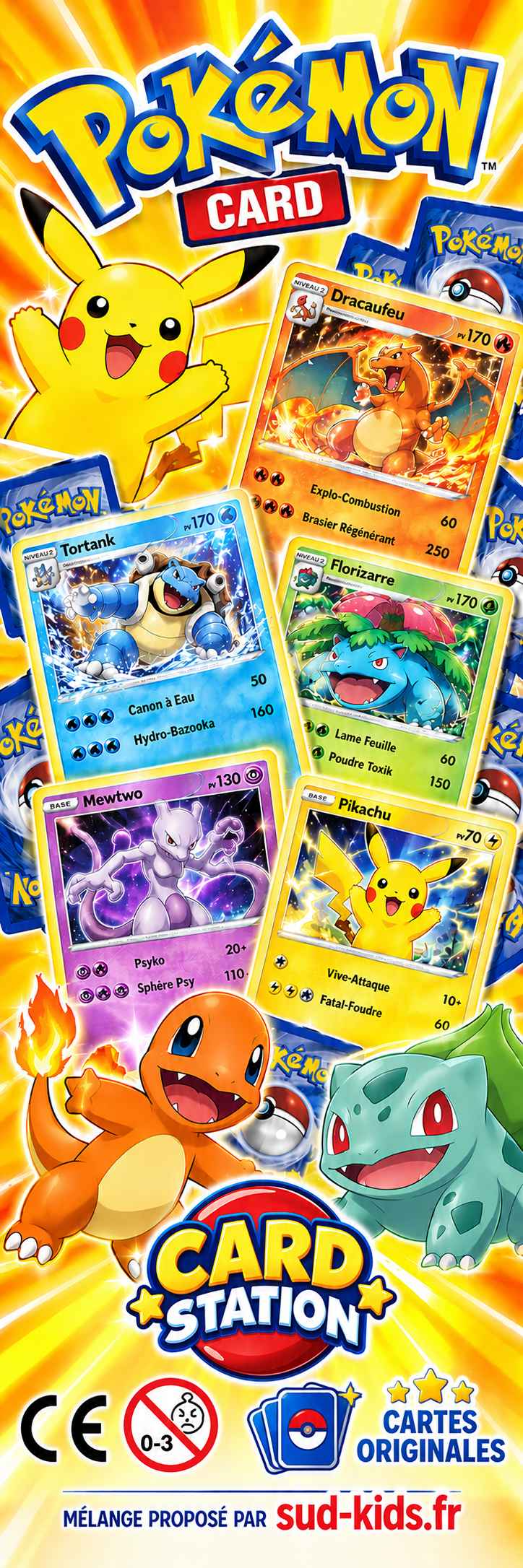 Cartes originales "Pokemon" françaises